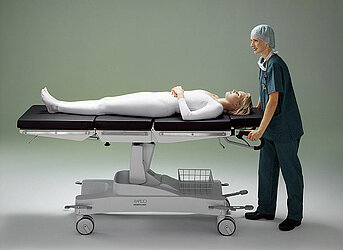 Rapido™ Hospital Trolley with patient